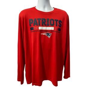 Nike Dri-FIT New England Patriots Red long sleeve shirt.